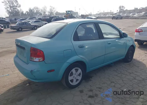 2005 Chevrolet Aveo Ls z USA, uszkodzony, nr VIN KL1TD52675B383101